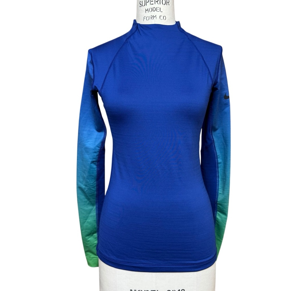 Nike Pro Hyperwarm Top Women’s S Long Sleeve Mock Neck Stretch Gym Training